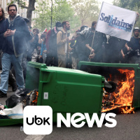 MUNDO - Polícia e manifestantes se enfrentam em Paris durante Primeiro de Maio