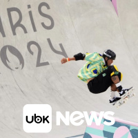 ESPORTES - Brasileiro Augusto Akio conquista medalha de bronze no skate park em Paris